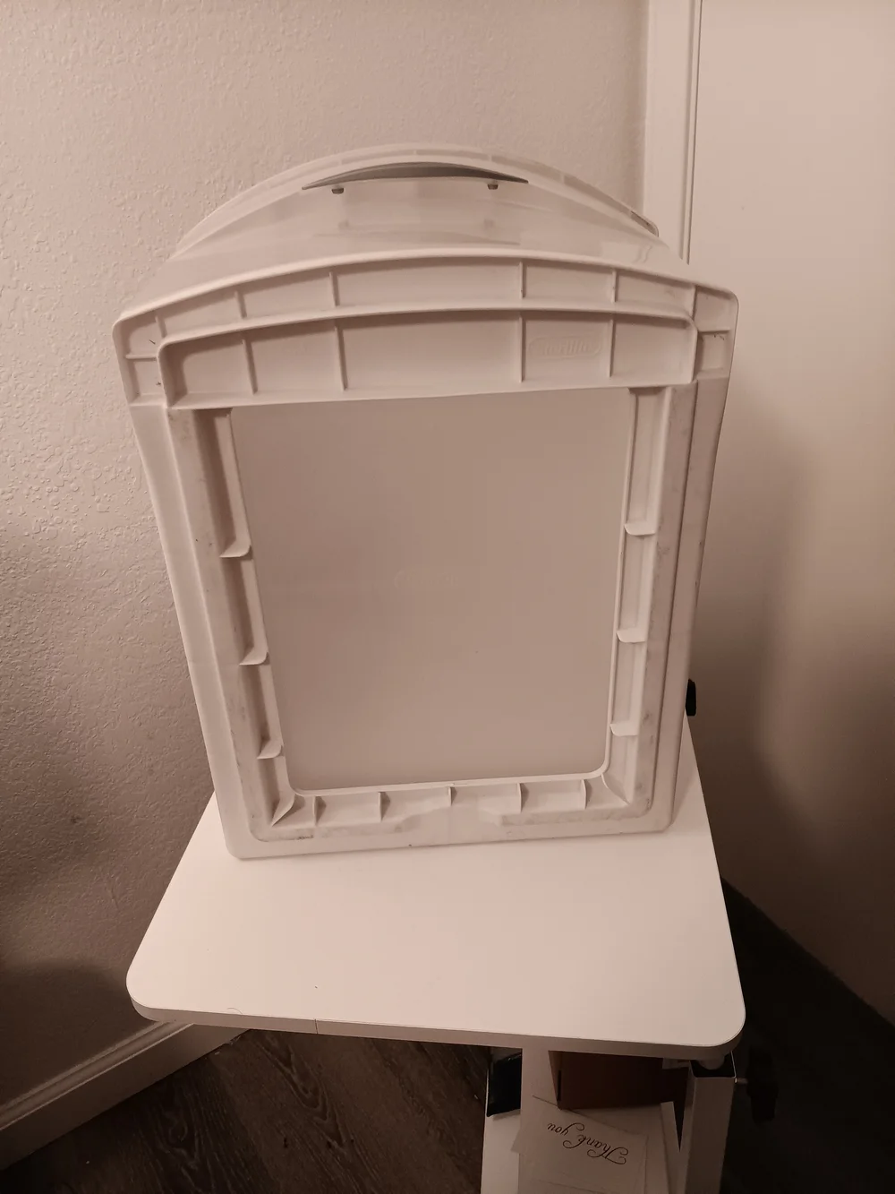 White Plastic Single-Drawer Storage Organizer by Sterilite
